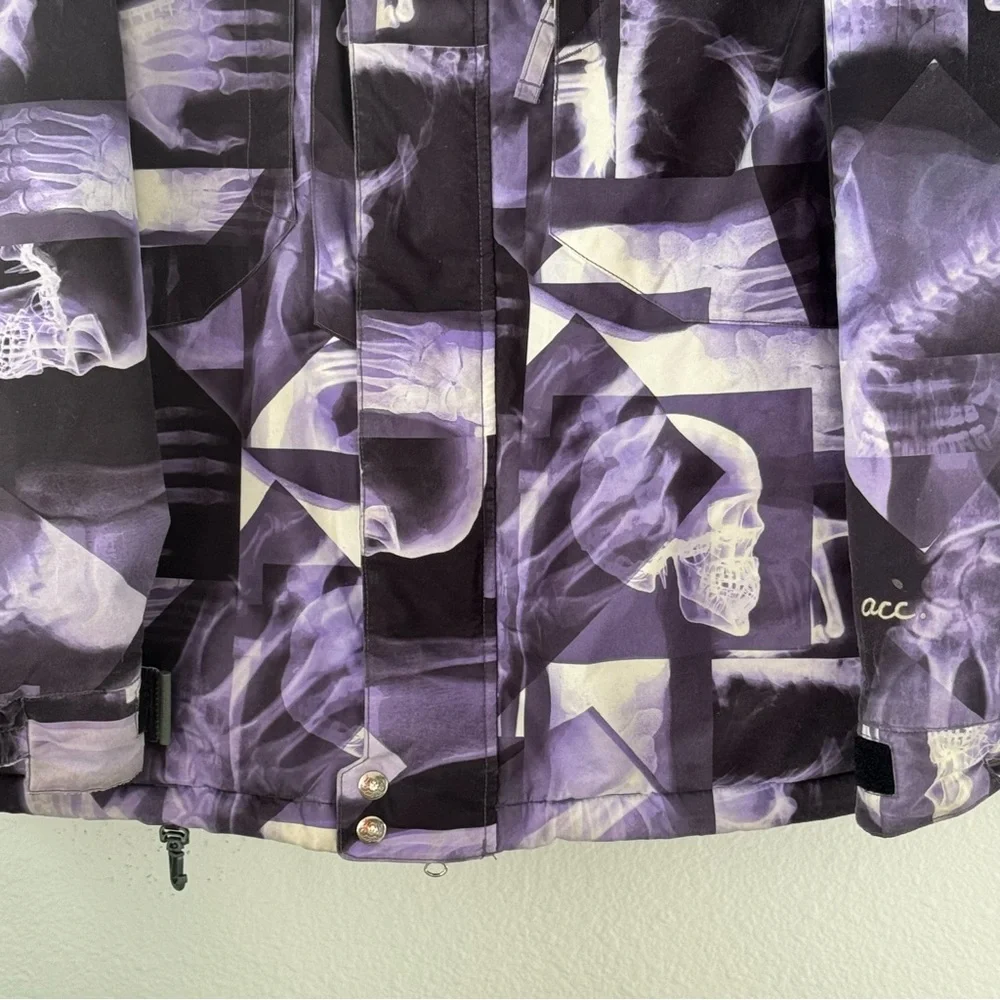 686 ACC X-Ray Jacket Purple Snowboard Ski Bones Michael Akira West Distressed XL - Picture 8 of 16